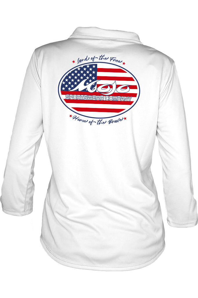 Land of the Free Ladies Shell Caye 1/4 Zip