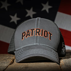 Charcoal & Black "Patriot" Trucker Hat