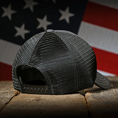Charcoal & Black "Patriot" Trucker Hat