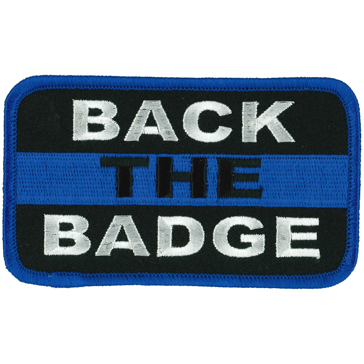 Hot Leathers Back the Badge 4" X 3" Patch