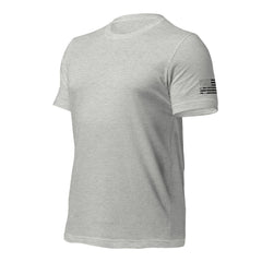 American Flag Sleeve Print T-shirt