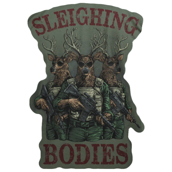 Sleighing Bodies Printed Patch