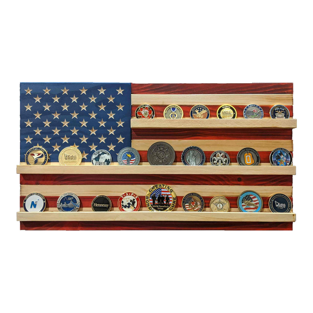 Warrior 12 - Flags of Valor - Challenge Coin Holder Flag