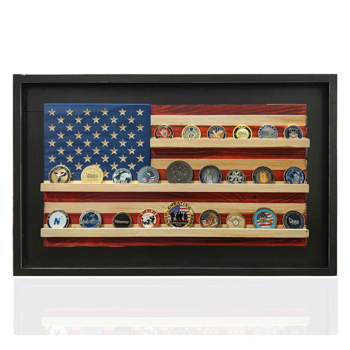 Warrior 12 - Flags of Valor - Challenge Coin Holder Flag