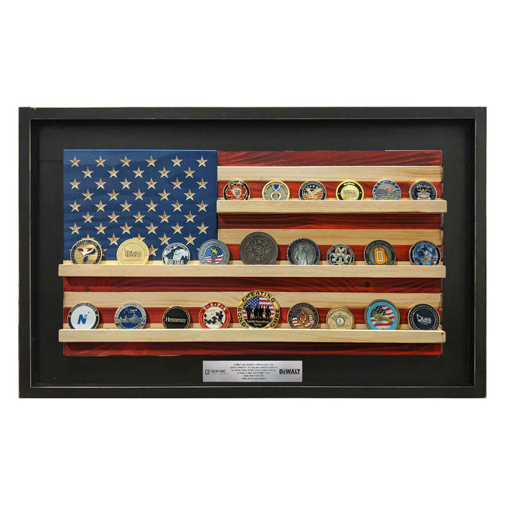 Warrior 12 - Flags of Valor - Challenge Coin Holder Flag