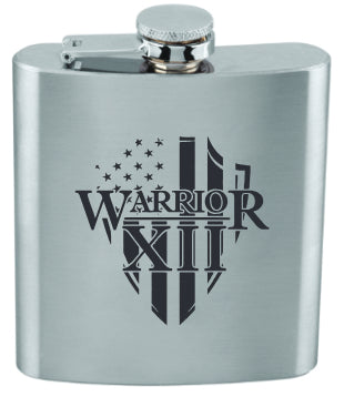 6oz Stainless Steel Flask from Warrior 12