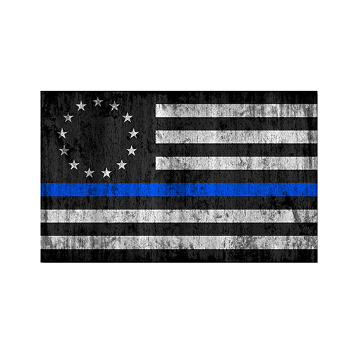 Thin Blue Line Betsy Ross Flag Magnet