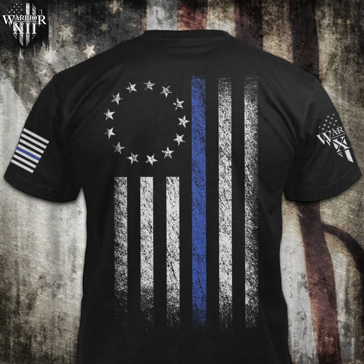 Thin Blue Line Betsy Ross Flag - ON SALE