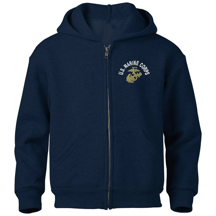 U.S. Marine Corps EGA Embroidered Full-Zip Hoodie