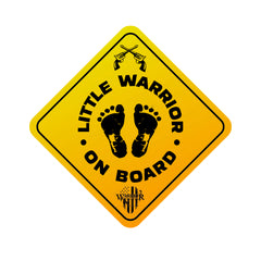 Warrior On Board - Yellow Magnet