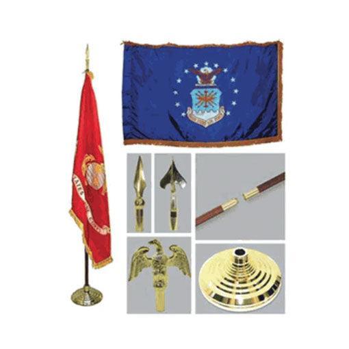 Air Force 3ft x 5ft Flag, Flagpole, Base, and Tassel