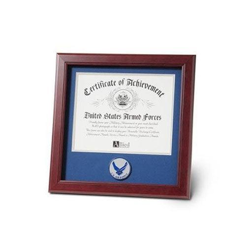 Air Force Medallion Certificate Frame 8 by 10