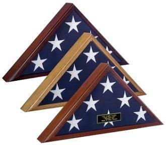 American Burial Flag Box, Large Coffin Flag Display Case, Military Shadow Box, 5x9.5 Flag Case, Burial Flag, Hold Large Burial Flag,