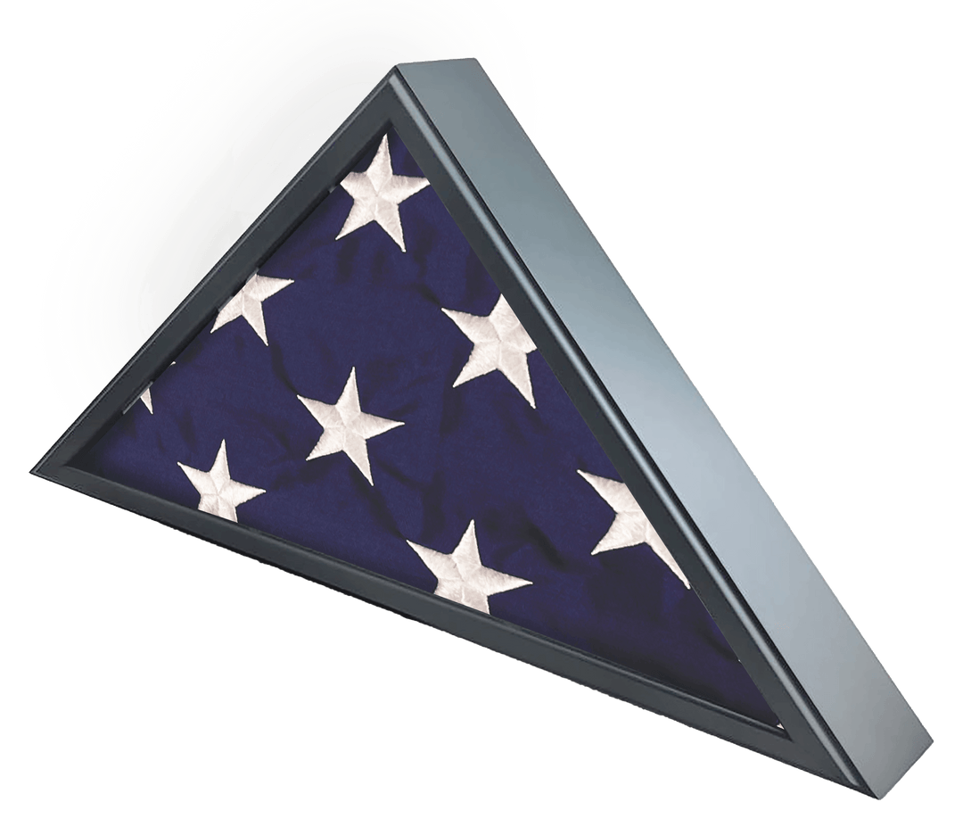 American Burial Flag Box, Large Coffin Flag Display Case, Military Shadow Box, 5x9.5 Flag Case, Burial Flag, Hold Large Burial Flag,