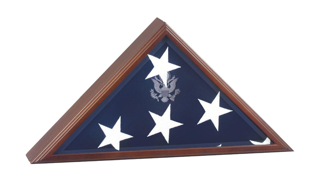 American Burial Flag Box, Large Coffin Flag Display Case, Military Shadow Box, 5x9.5 Flag Case, Burial Flag, Hold Large Burial Flag,