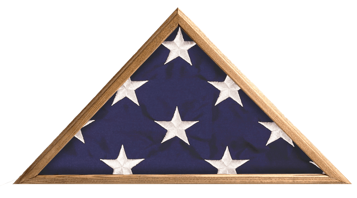 American Burial Flag Box, Large Coffin Flag Display Case, Military Shadow Box, 5x9.5 Flag Case, Burial Flag, Hold Large Burial Flag,