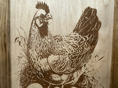 Hidden Gun Safe Chicken and Eggs Farmhouse Scene by Bellewood Designs