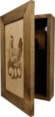 Hidden Gun Safe Chicken and Eggs Farmhouse Scene by Bellewood Designs