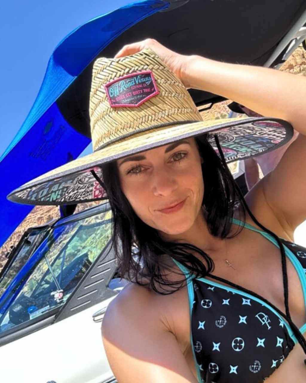 Graffiti Straw Sun Hat
