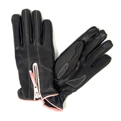 Hot Leathers GVL1009 Ladies Driving Gloves with Pink Piping
