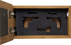 Decorative Gun Safe Heron in Cattails Wall-Mounted Gun Cabinet To Securely Store Your Gun In Plain Sight