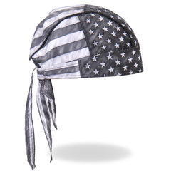 Hot Leathers Gray Flag Vintage Style Lightweight Headwrap HWH1092