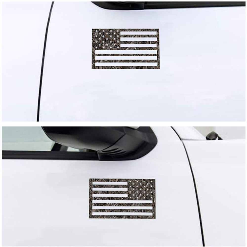 Woodland Ghost Camo American Flag Magnets - Camouflage