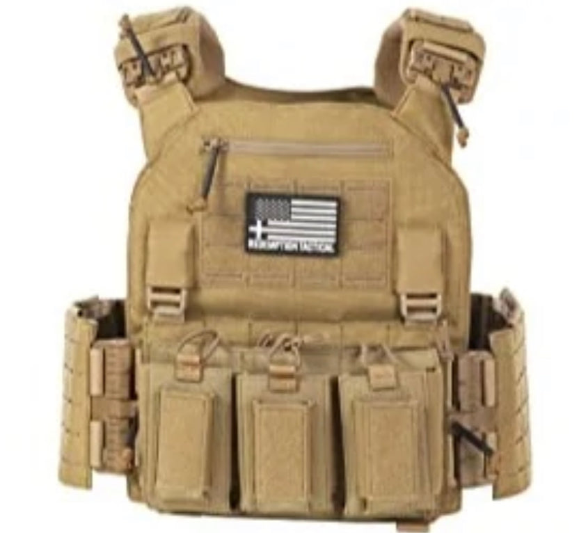 CRUSADER 2.0 ARMOR FULL KIT COMBO PACKAGE LIGHTWEIGHT LEVEL IV  (2) 10x12 Front/Back Plates (2) 6x8 Side Plates (Level III)