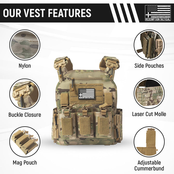 Redemption Tactical "CRUSADER 2.0" Plate Carrier Vest