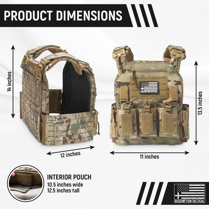 Redemption Tactical "CRUSADER 2.0" Plate Carrier Vest