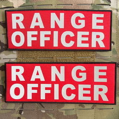 Pair of RANGE OFFICER Patches (3” x 8”) Pair of Reflective Hook and Loop
