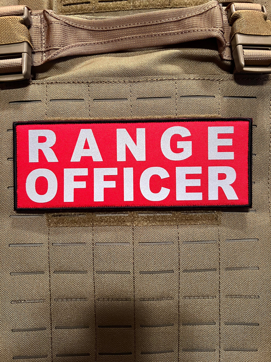 Pair of RANGE OFFICER Patches (3€� x 8€�) Pair of Reflective Hook and Loop