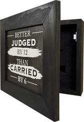 Judged by 12 Hidden Gun Cabinet - Recessed In Wall or Mount On The Wall