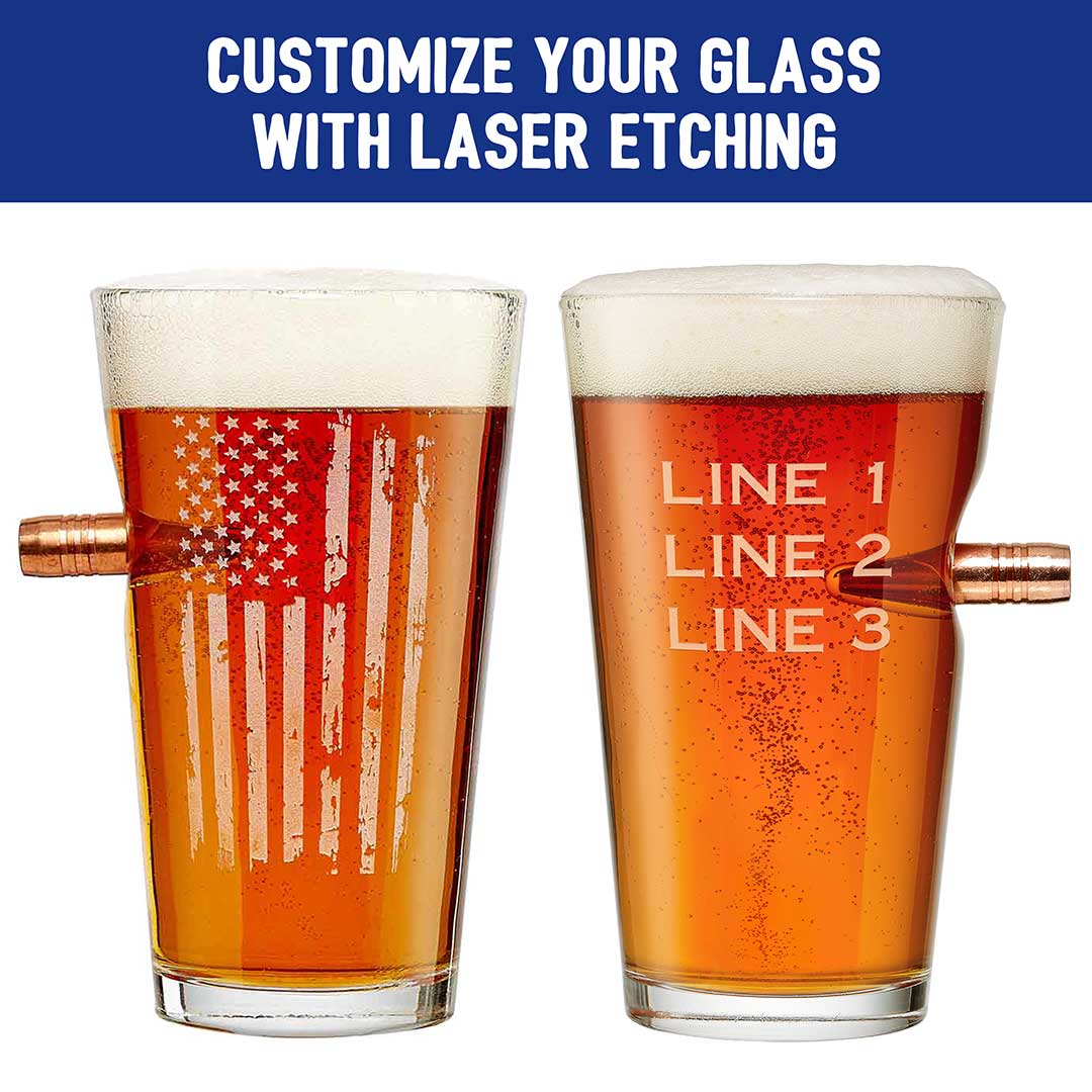 Patriotic Pint Glass - 16oz