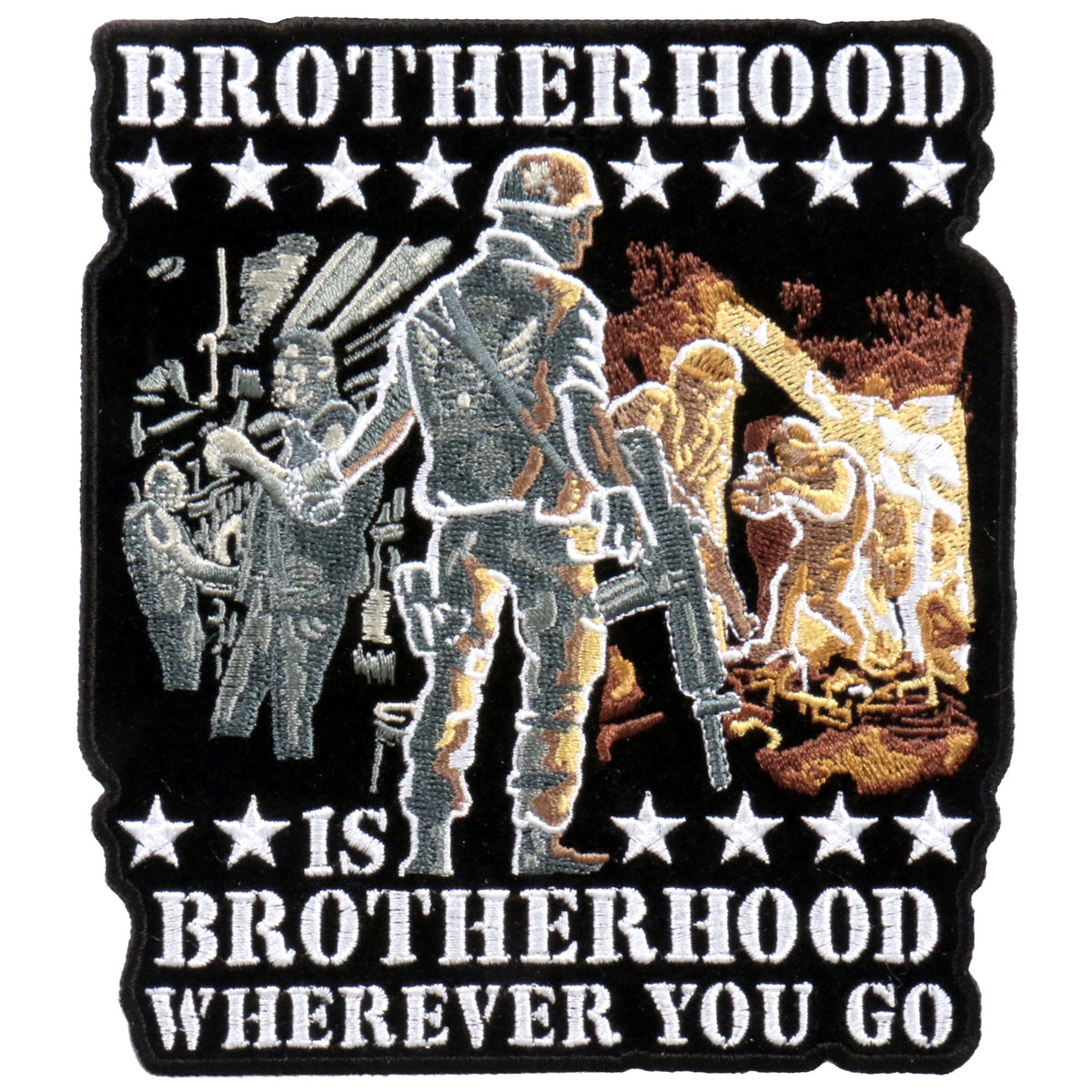 Hot Leathers PPA5704 Brotherhood Wherever You Go Patch 5" x 6"