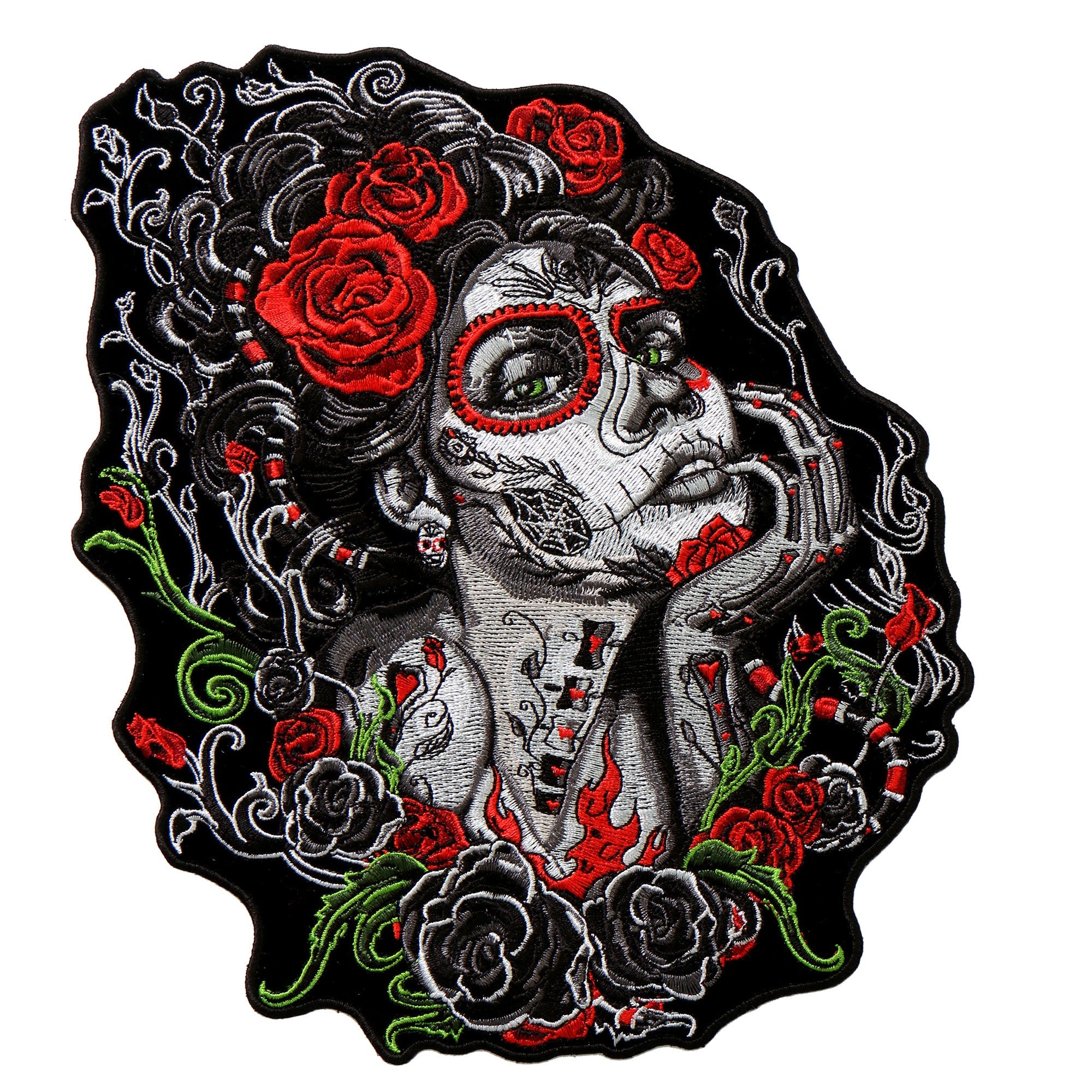 Hot Leathers PPA8685 Sugar Skull Woman 4" x 6" Patch