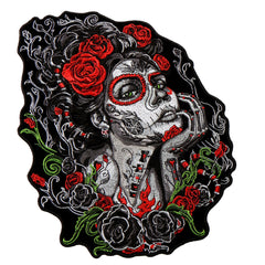 Hot Leathers PPA8685 Sugar Skull Woman 4" x 6" Patch