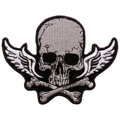 Hot Leathers PPA9640 Skull Bones and Wings 4"x3" Patch