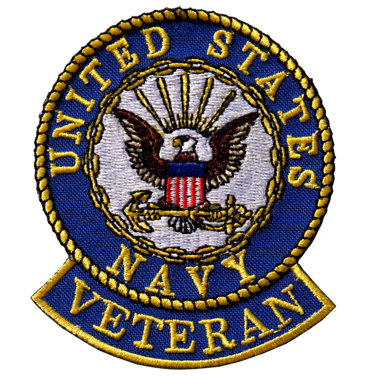 Hot Leathers US Navy Veteran 3" x 3" Patch