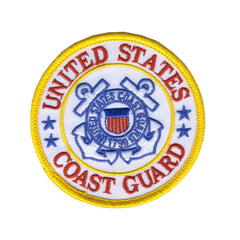 Hot Leathers Coast Guard Logo Military 3" x 3" Patch
