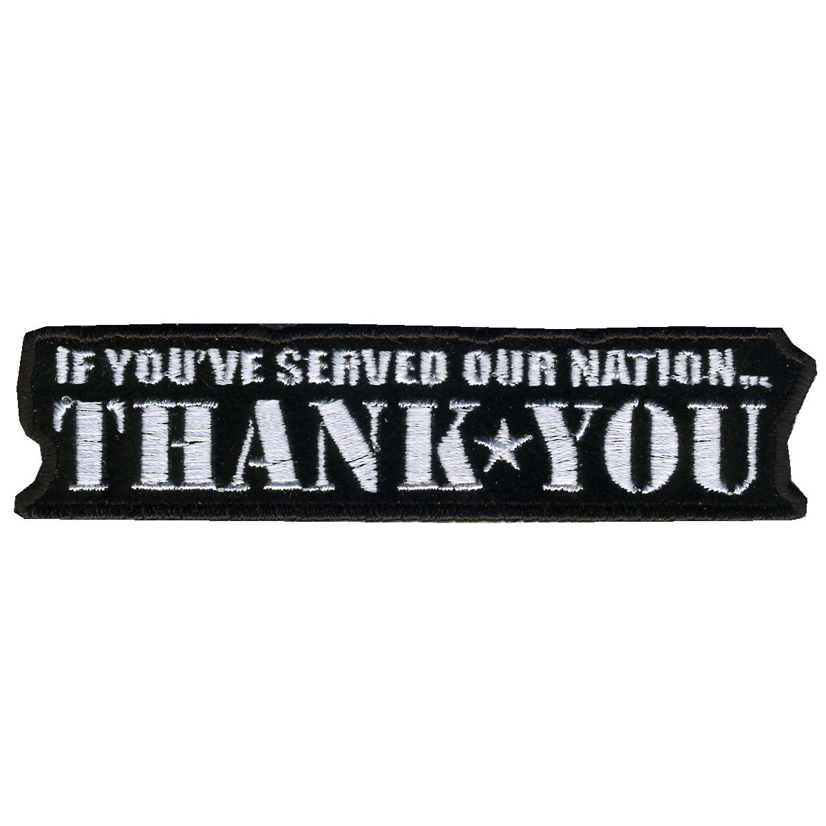Hot Leathers If You Served...Thank You 4" x 1" Patch
