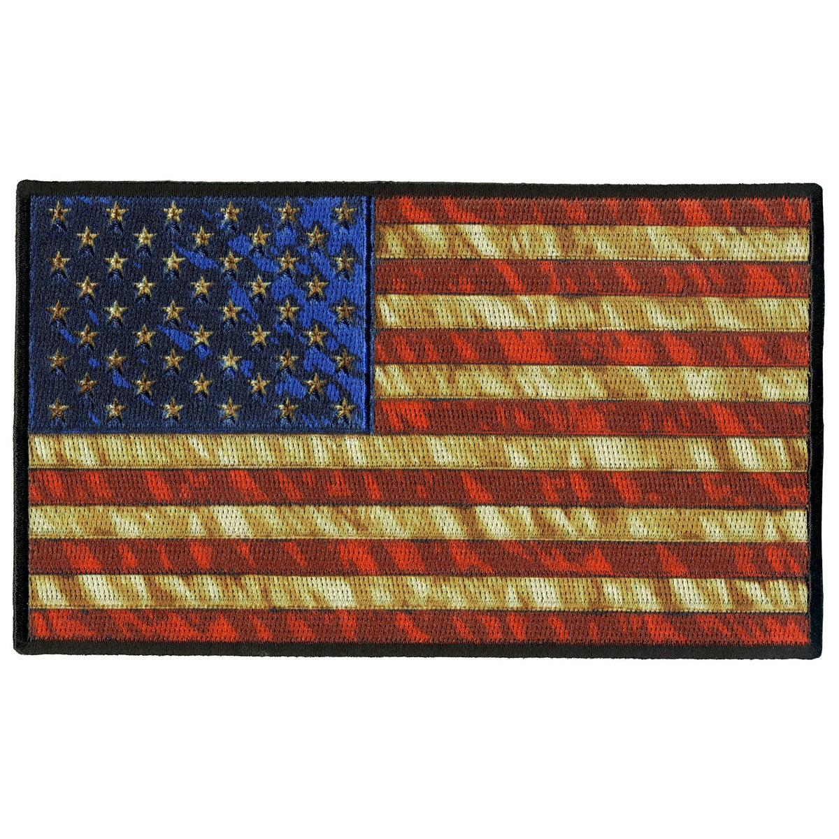 Hot Leathers PPQ1273 Vintage American Flag 10" Patch