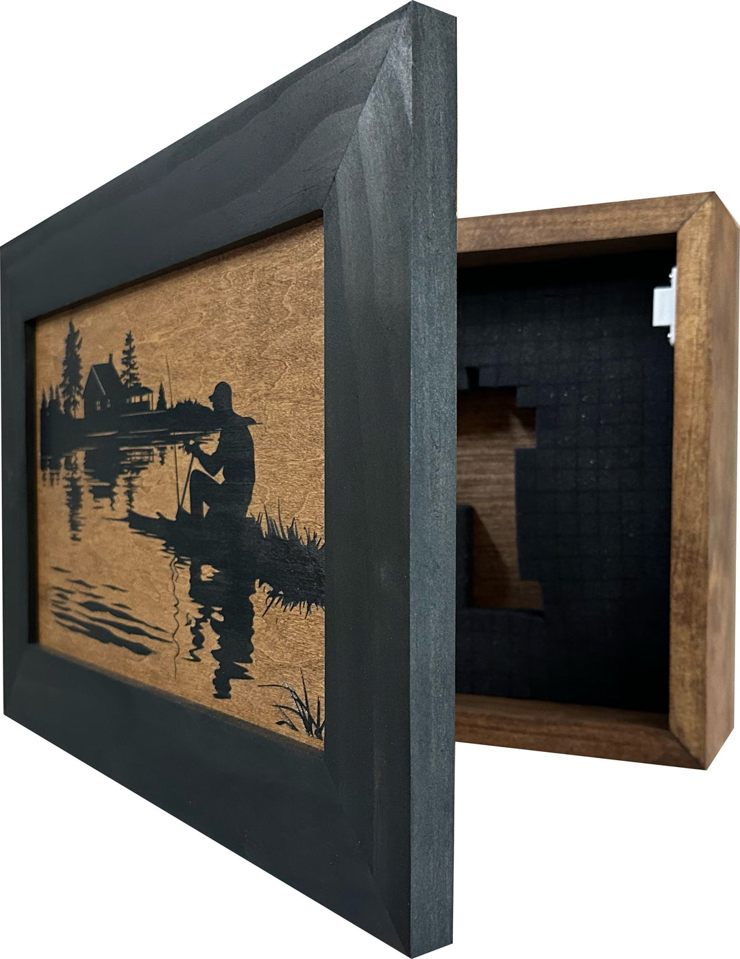 Hidden Gun Storage Cabinet - I'd Rather Be Fishing