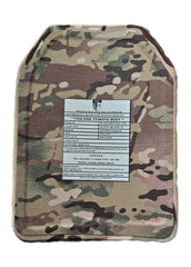 Pair of SIZE EXTRA LARGE Level IV (10"x13.5") Ballistic Front and Back Plate (Curved with Shooters Cut)