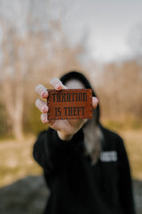 Taxation is Theft Leather Patch