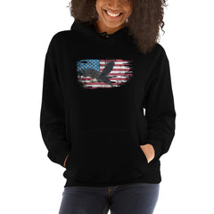 American Flag Hoodie Bald Eagle Sweatshirt