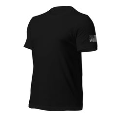 American Flag Sleeve Print T-Shirt - Dark Colors
