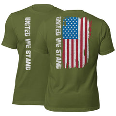United We Stand Full Color American Flag T-Shirt