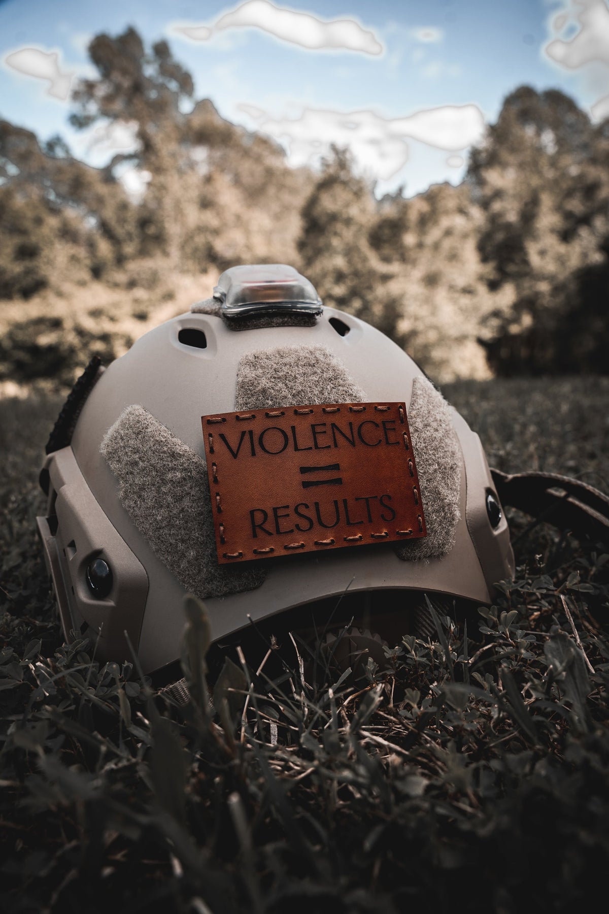 Violence=Results Leather Patch