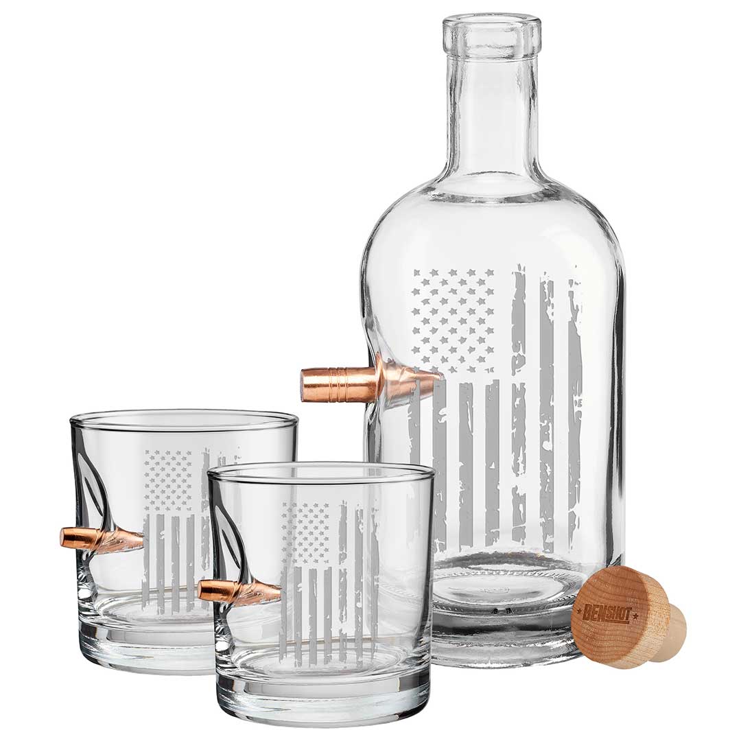 Whiskey Decanter and Rocks Glass Set